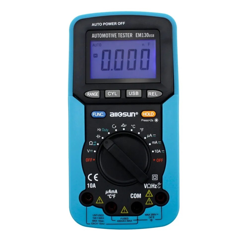 MULTITESTER DIGITAL AUTOMOTRIZ, SALIDA USB