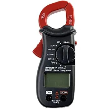 AMPERIMETRO DE TENAZA CORRIENTE ALTERNA DCV (600V)