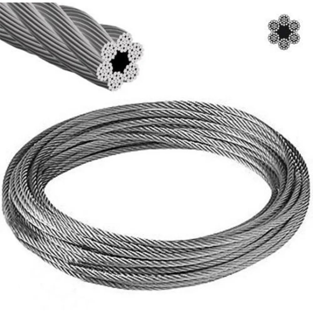 CABLE DE ACERO GALVANIZADO 6X19X16 MM.