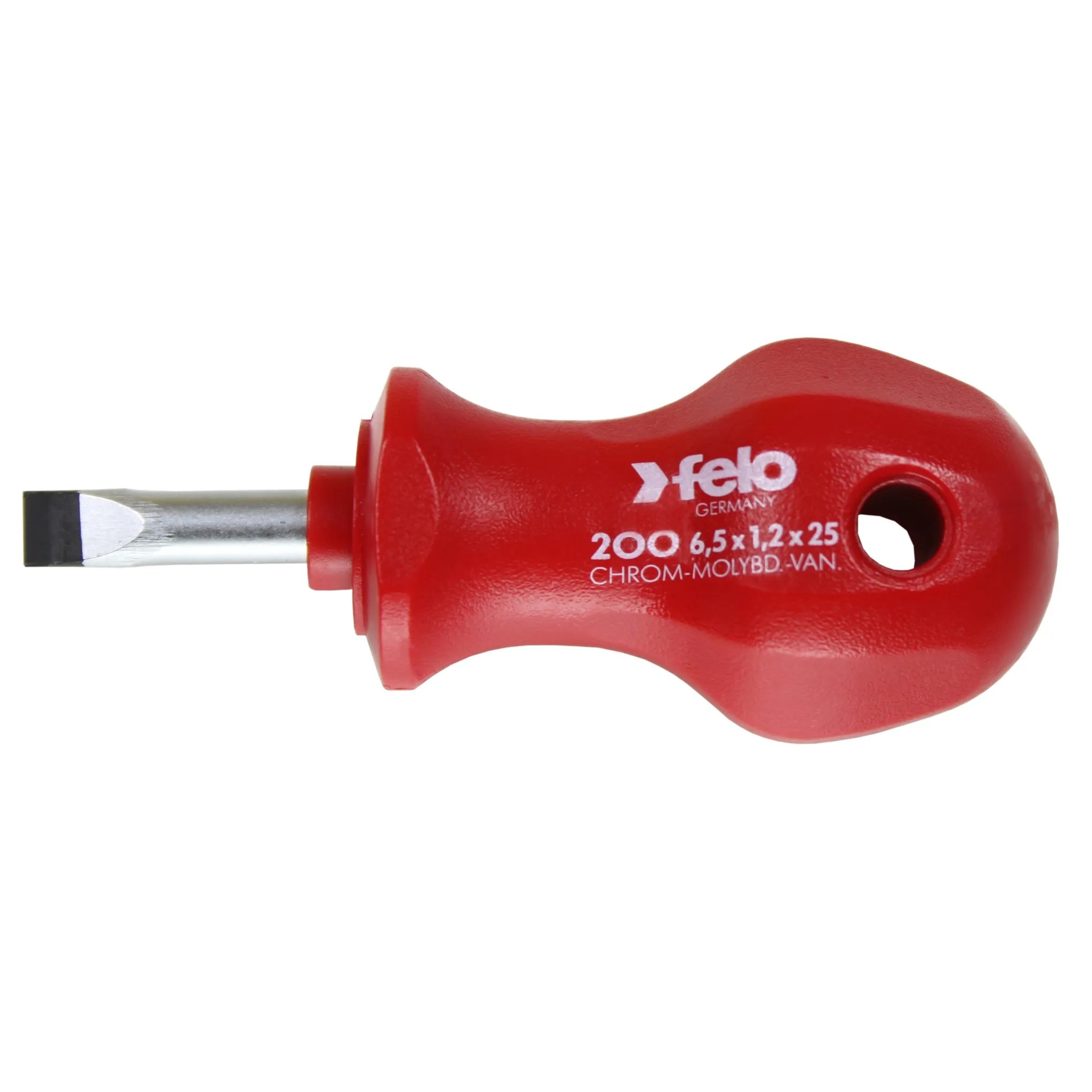 DESTORNILLADOR PLANO 6,5 X 25 MM M.ROJO