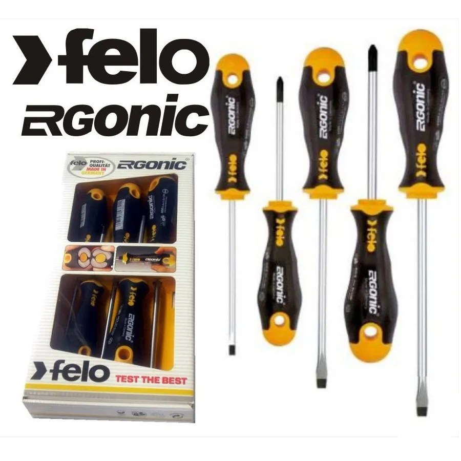 JGO DESTORNILLADORES MANGO ERGONIC DE 5 PIEZAS