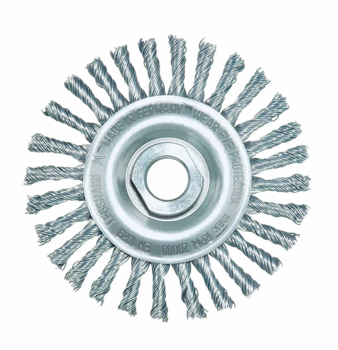 GRATA CIRCULAR ACERO 7.0″ CON HILO M14 DE 0.50 MM., ESPESOR 6 MM., PIPELINE