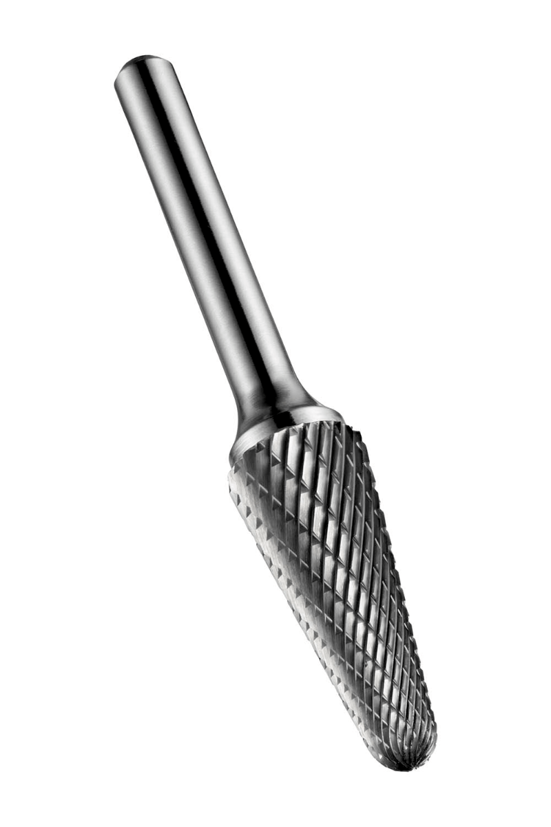 LIMA ROTATIVA CONICA 16.0 X 6.0 MM. METAL DURO, CON PUNTA ESFERICA