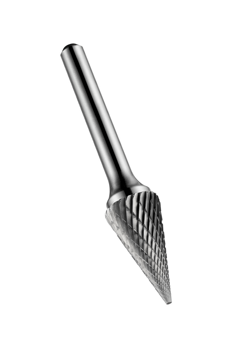LIMA ROTATIVA CONICA 12.7 X 6.0 MM. METAL DURO, CON PUNTA ESFERICA