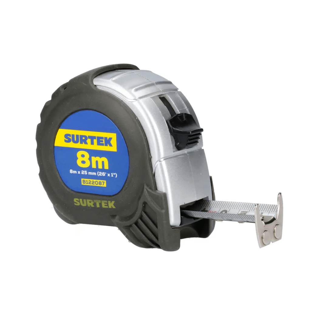 Flexómetro con carcasa anti-impacto silver 8 m x 1″