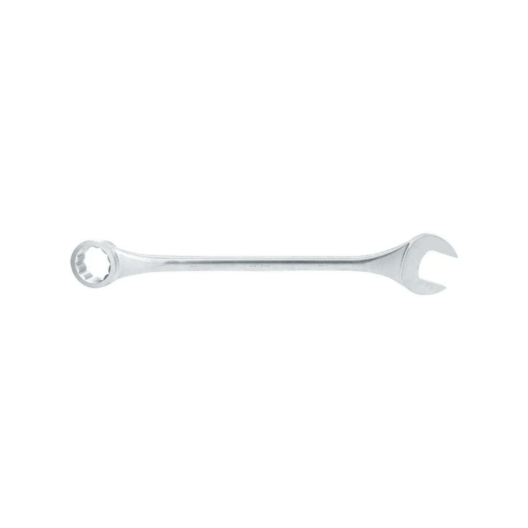 Llave combinada jumbo satinada en pulgadas, 12 puntas, 2-3/4″