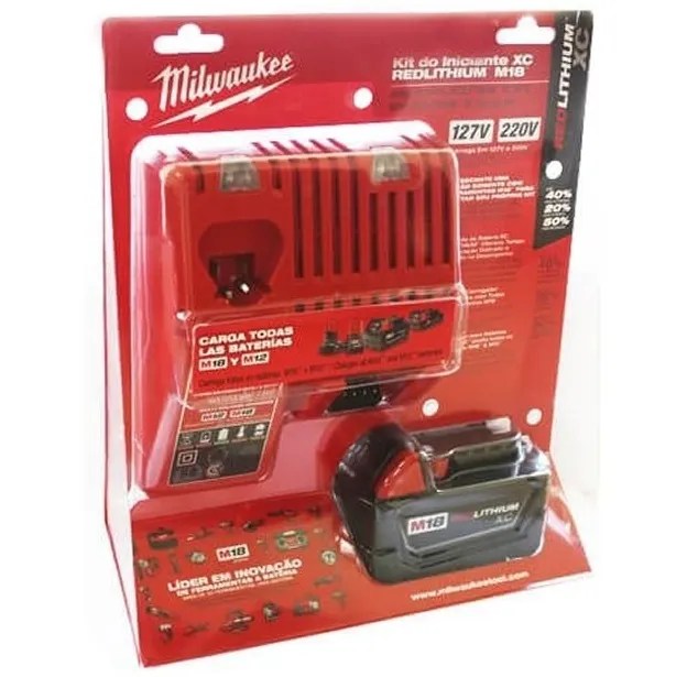 KIT STARTER CARGADOR Y BATERIA M18 REDLITHIUM XC3,0AH (48-3159)