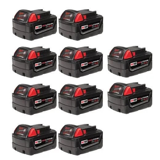 KIT 10 BATERIAS M18 REDLITHIUM XC5.0AH (48-11-1851)