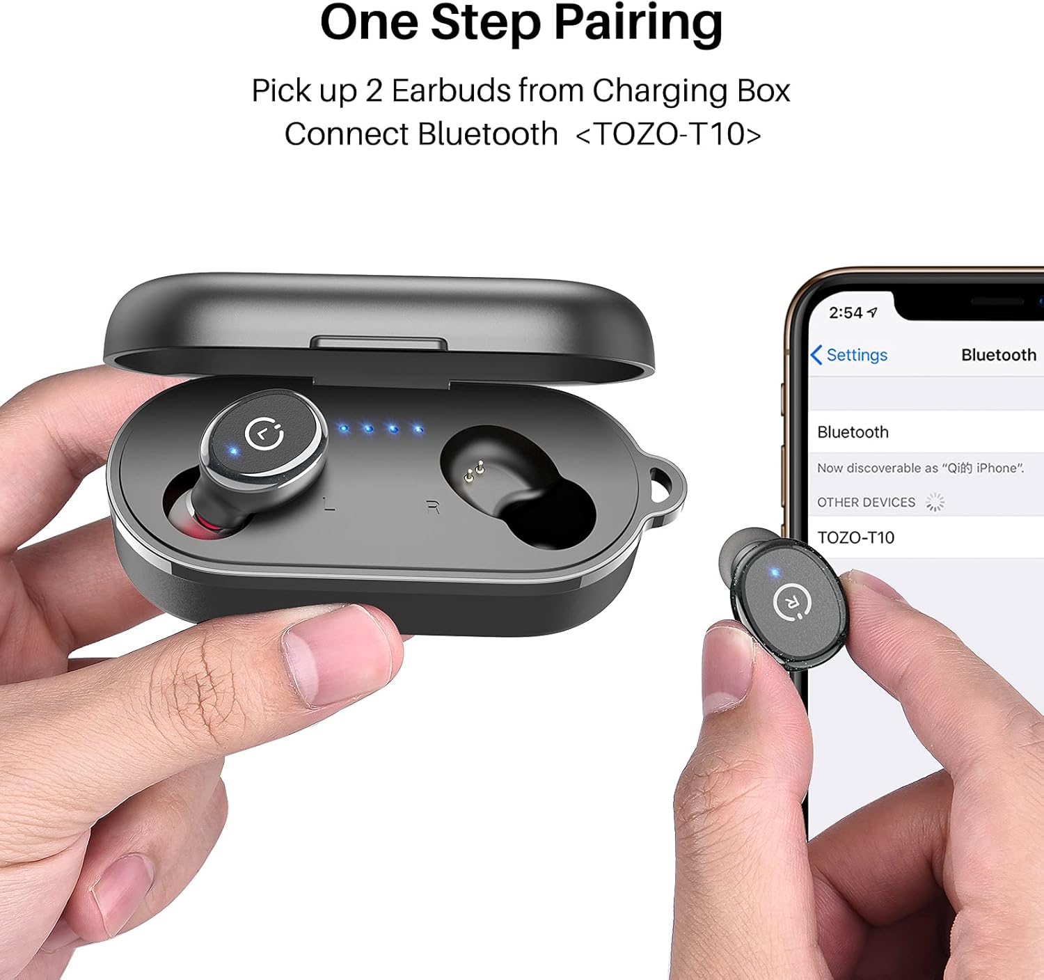 Wireless Bluetooth Earbuds with ORIGX Acoustic Tuning, IPX8 Waterproof, 45-Hour Playtime, and Smart Touch Control