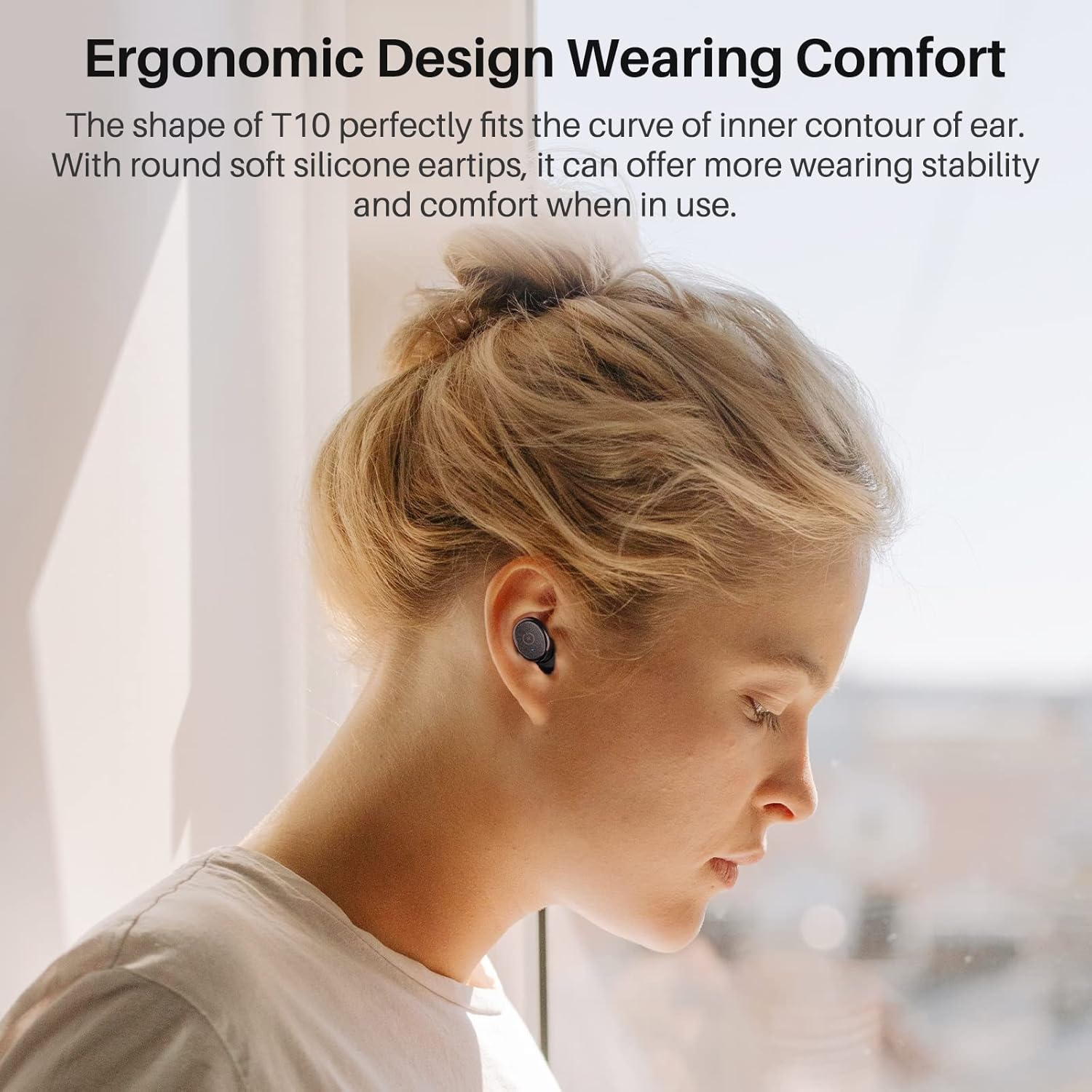 Wireless Bluetooth Earbuds with ORIGX Acoustic Tuning, IPX8 Waterproof, 45-Hour Playtime, and Smart Touch Control