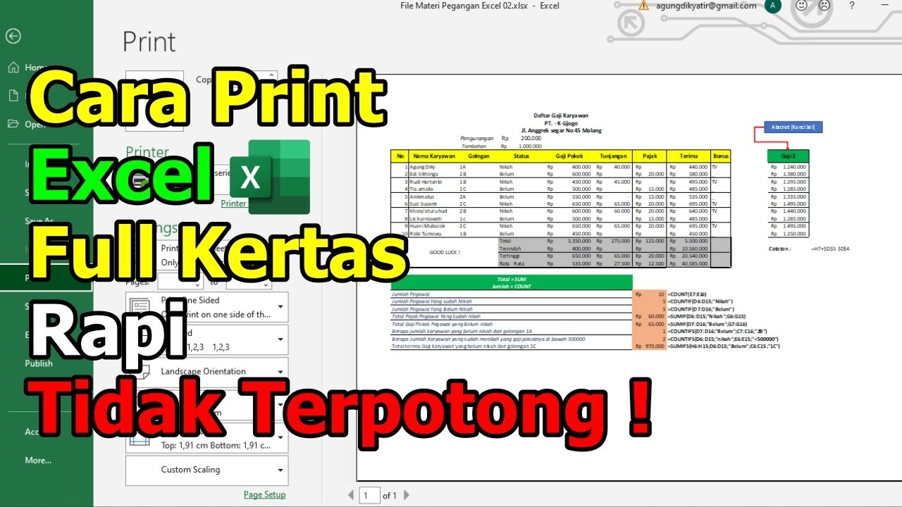 TERBONGKAR! Rahasia Cetak Excel Rapi Jali, Gak Pusing Lagi Lihat Hasilnya Berantakan! (Panduan Lengkap + Tips Ampuh) TERBONGKAR! Rahasia Cetak Excel Rapi Jali, Gak Pusing Lagi Lihat Hasilnya Berantakan! (Panduan Lengkap + Tips Ampuh)