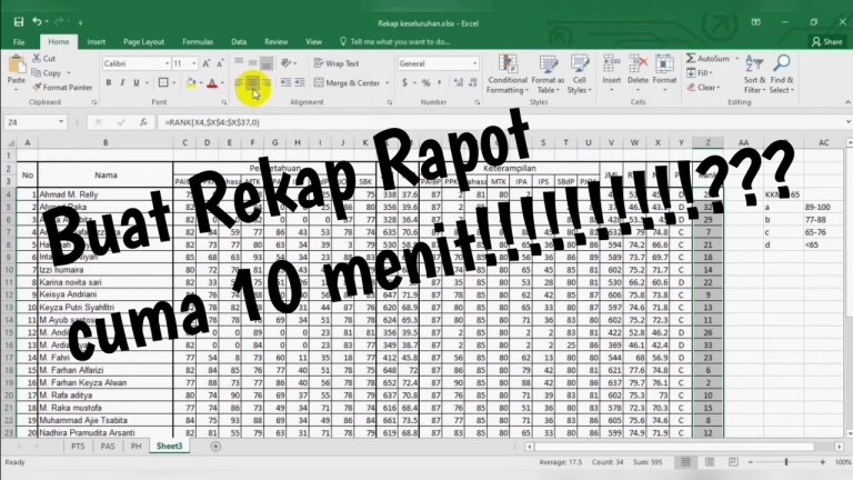Membuat Rekap Nilai di Word: Panduan Lengkap Membuat Rekap Nilai di Word: Panduan Lengkap
