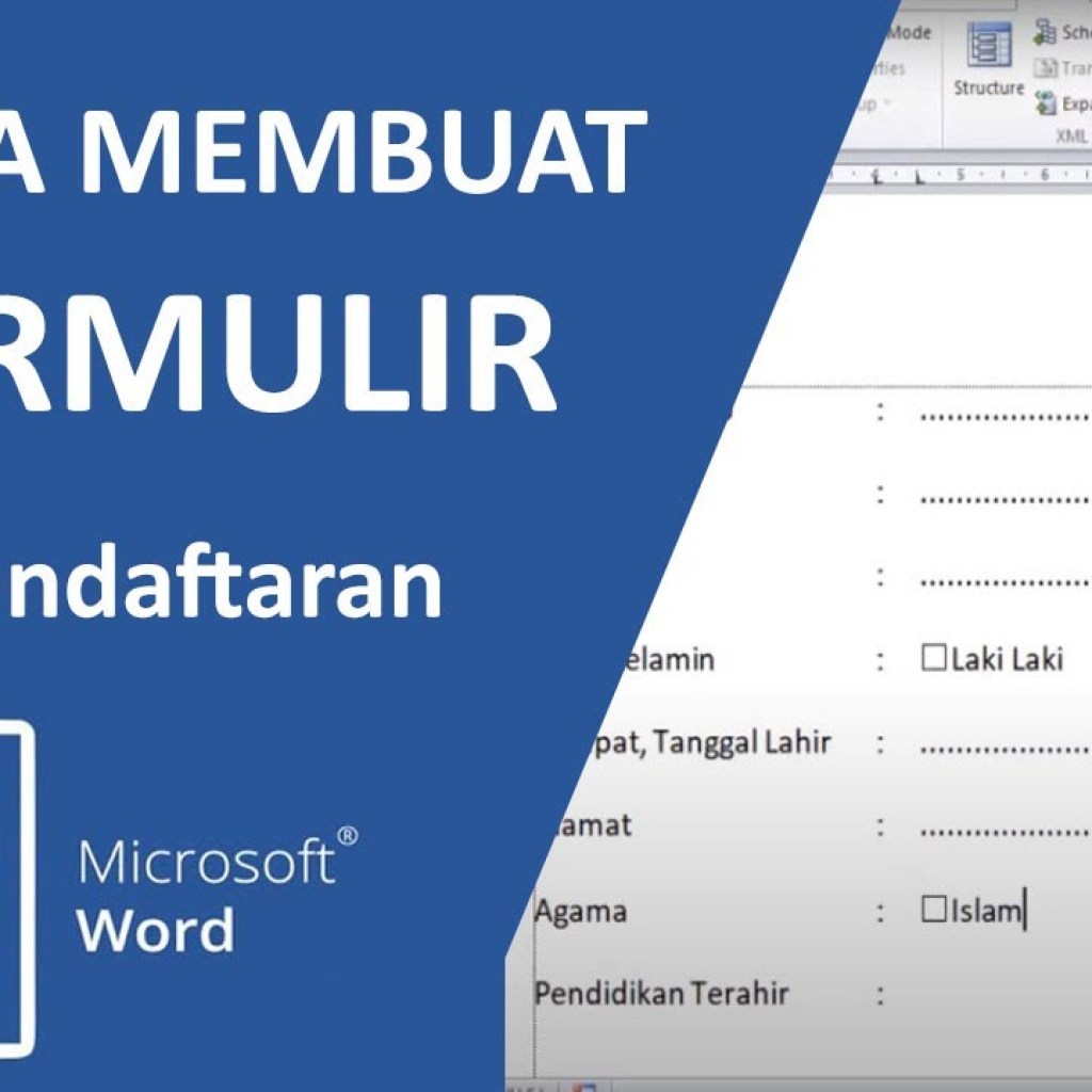 Membuat Formulir Pendaftaran Profesional Di Microsoft Word: Panduan Lengkap Dan Bebas Plagiat Membuat Formulir Pendaftaran Profesional Di Microsoft Word: Panduan Lengkap Dan Bebas Plagiat