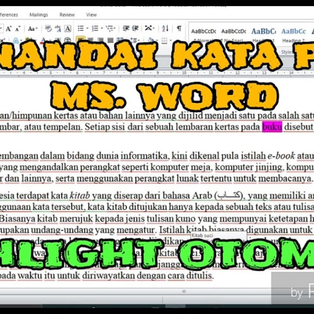 Menaklukkan Dokumen Raksasa: Seni Menandai Kata Secara Efisien Menaklukkan Dokumen Raksasa: Seni Menandai Kata Secara Efisien