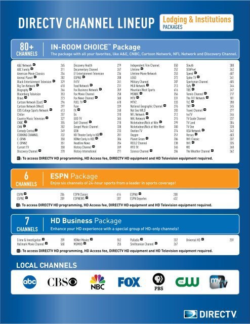 Complete List of Music Channels on DirecTV for 2024 Complete List of Music Channels on DirecTV for 2024