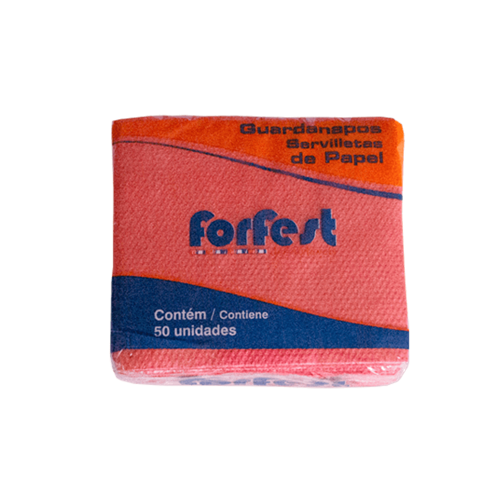 GUARDANAPO FORFEST VERMELHO C/50