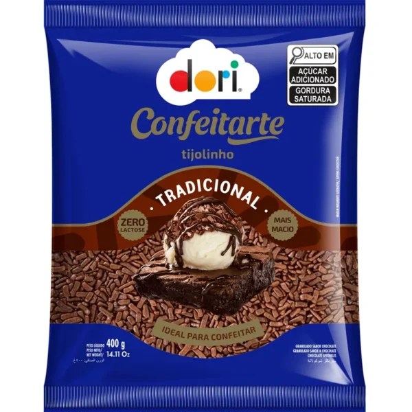 GRANULADO CONFEITARTE TIJOLINHO DORI 400G