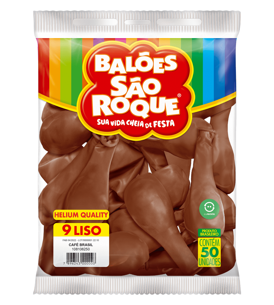 BALÃO SÃO ROQUE CAFÉ BRASIL 9 C/50