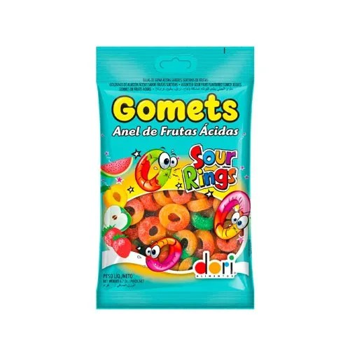 GOMETS ANEL FRUTAS ACIDAS 600GR