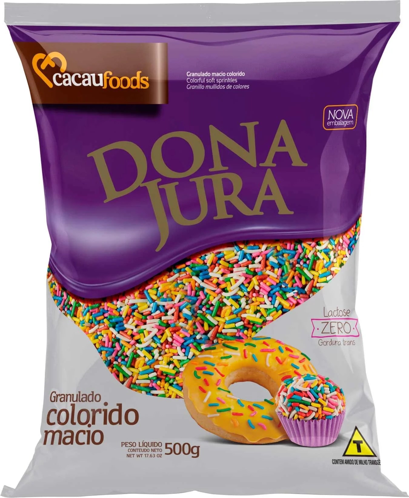 GRANULADO MACIO COLORIDO DONA JURA 500GR
