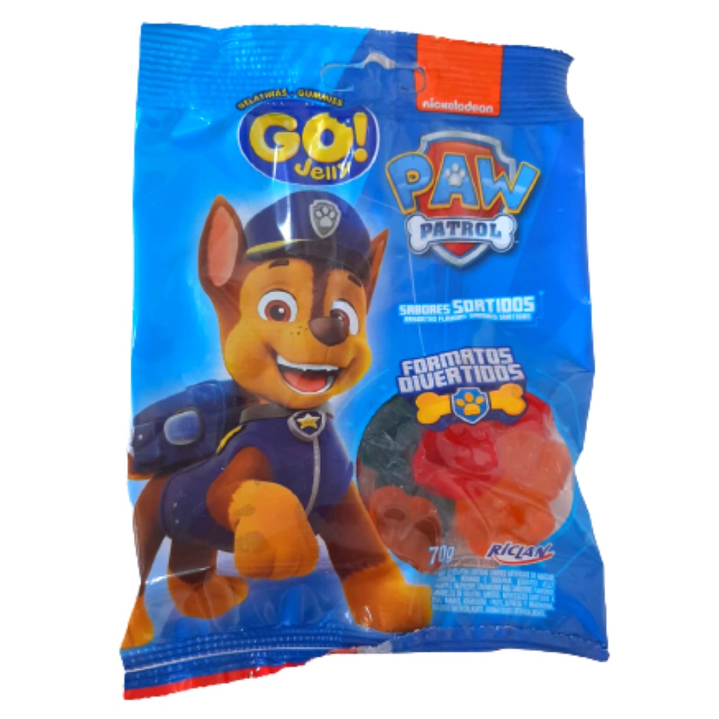 GELATINA GO GELLY SORTIDA PATRULHA 70GR