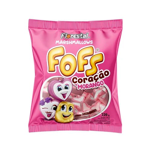 FOFS TUBO RECHEADO MORANGO 220GR