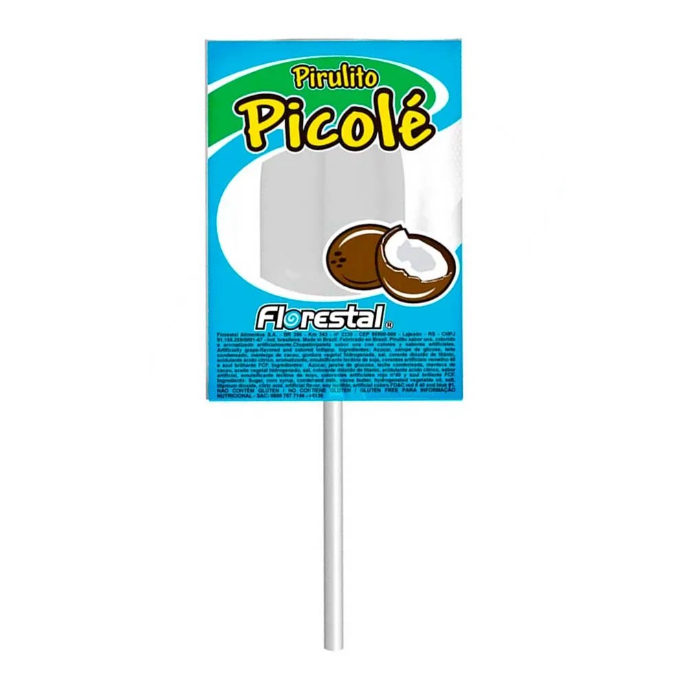PIRULITO FLORESTAL 600G PICOLE CHOCOLATE C/50