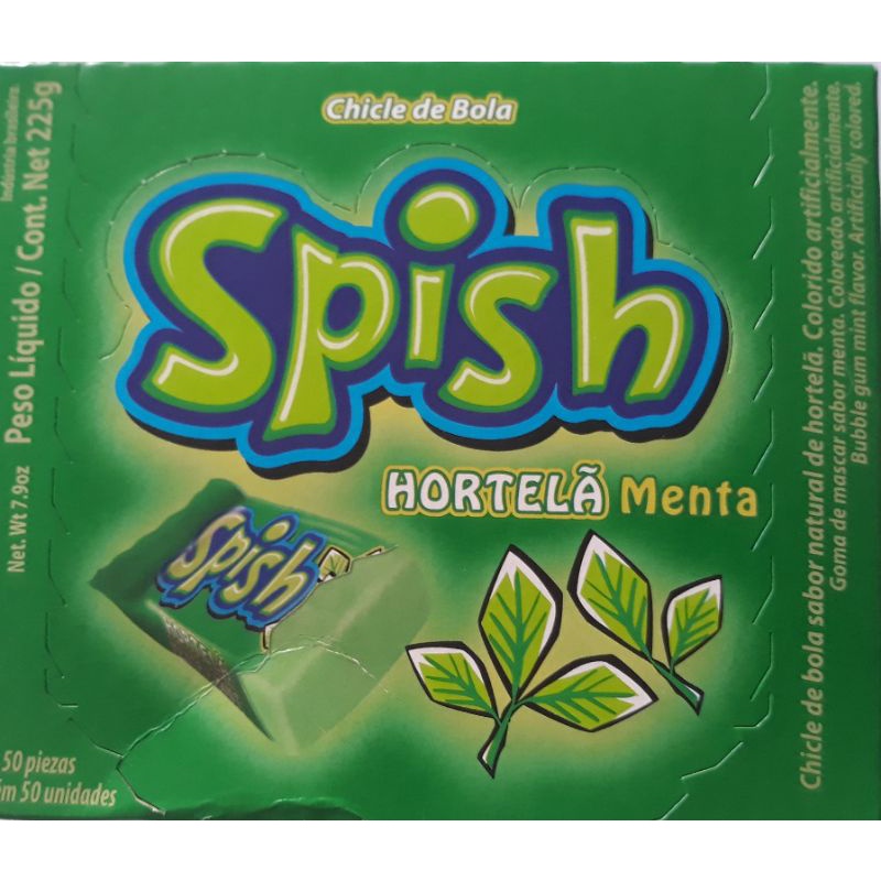 CHICLE SPISH HORTELA MENTA C/40