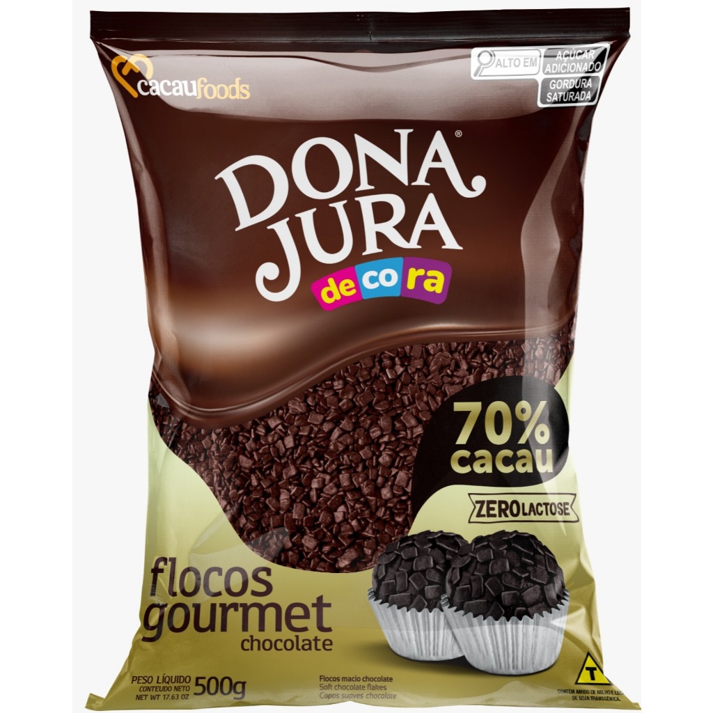 FLOCOS GOURMET 70% DONA JURA 500GR