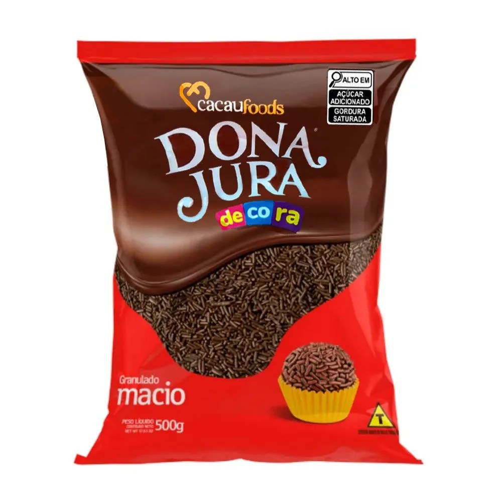GRANULADO MACIO BRANCO E PRETO DONA JURA 500GR