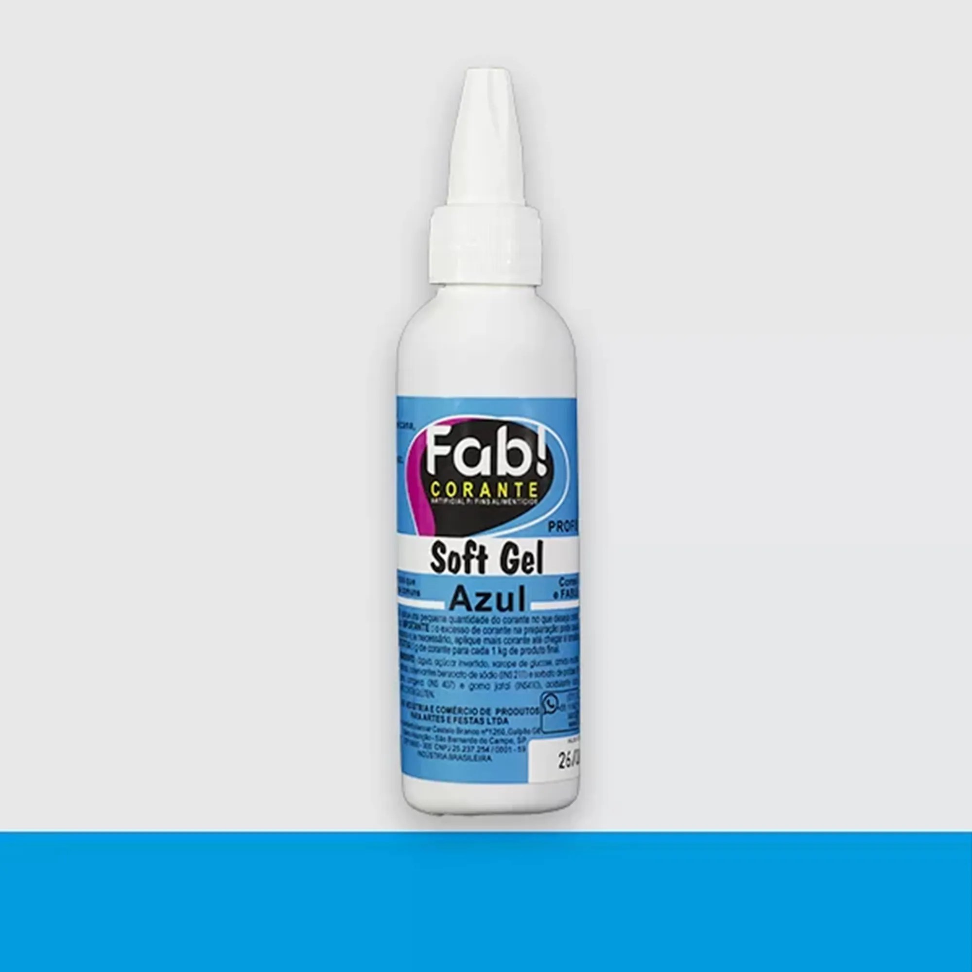 CORANTE SOFTGEL FAB! AZUL MARROM 25GR