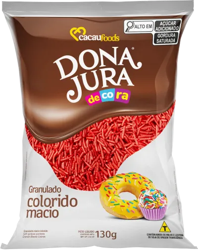 GRANULADO MACIO VERMELHO DONA JURA 130GR
