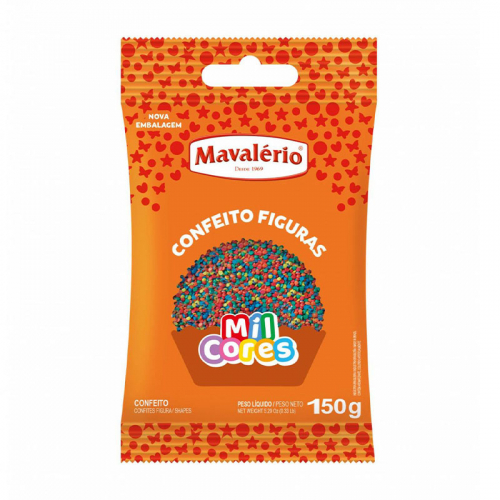 CONFEITO MIÇANGA COLORIDA BABY 150GR MAVALÉRIO