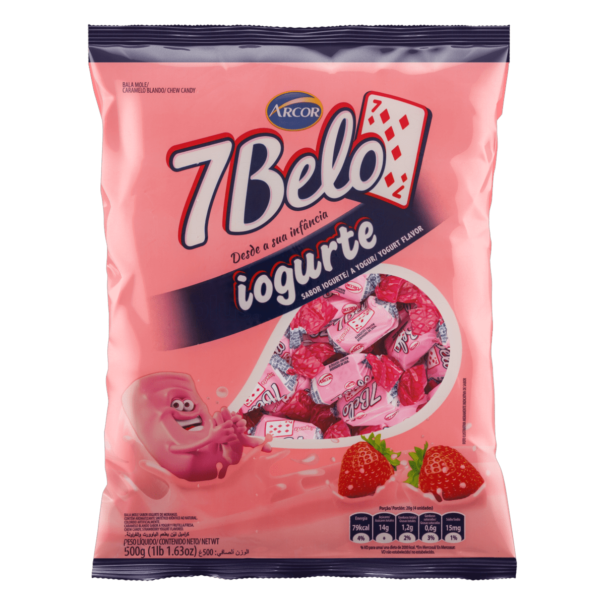 BALA ARCOR 7 BELOS IOGURTE 500GR