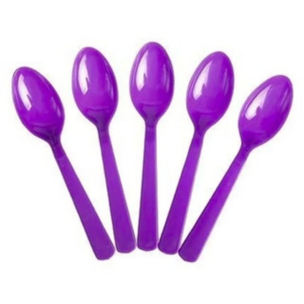 COLHER ROXA DE AÇAI  17CM C/50