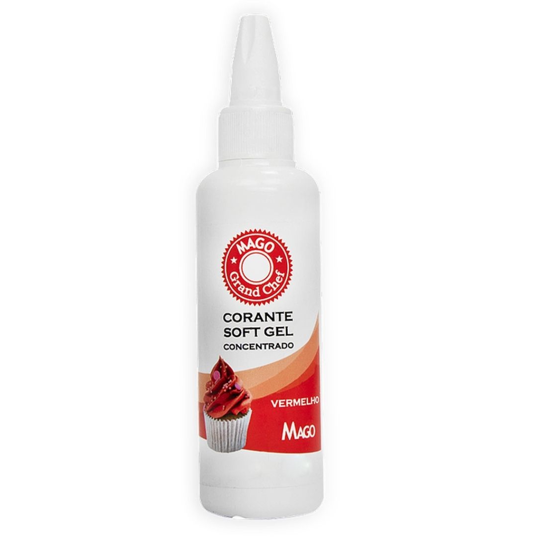 CORANTE GEL MAGO 15GR VERMELHO