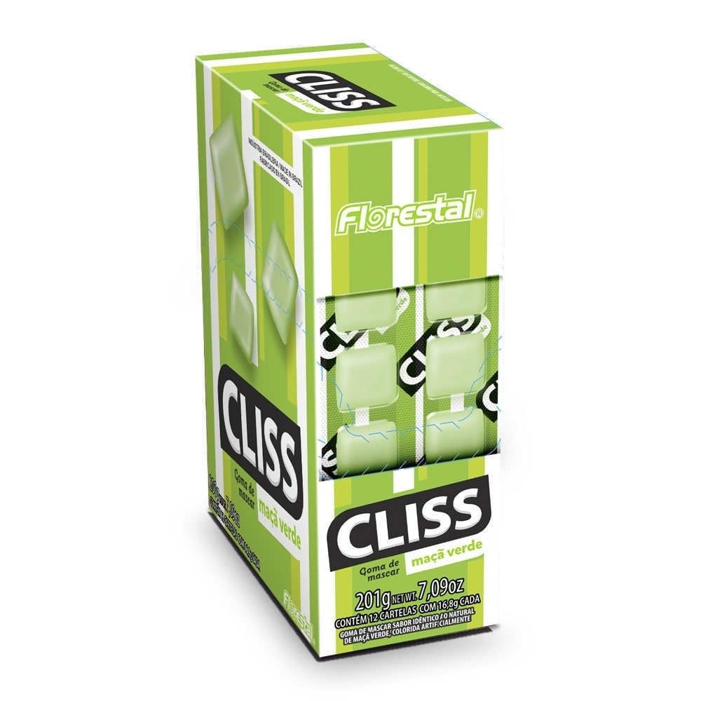 CHICLE CLISS MAÇA VERDE C/12