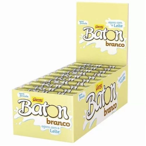 CHOCOLATE BATON BRANCO 30UNIDADE X