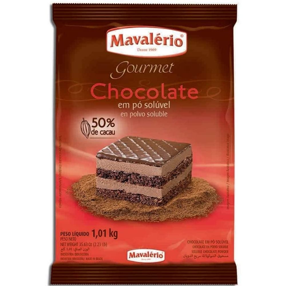 CHOCOLATE EM PÓ MAVALERIO 50% 1KG