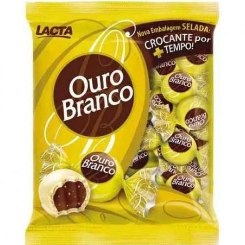 BOMBOM  LACTA OURO BRANCO PACOTE 1KG