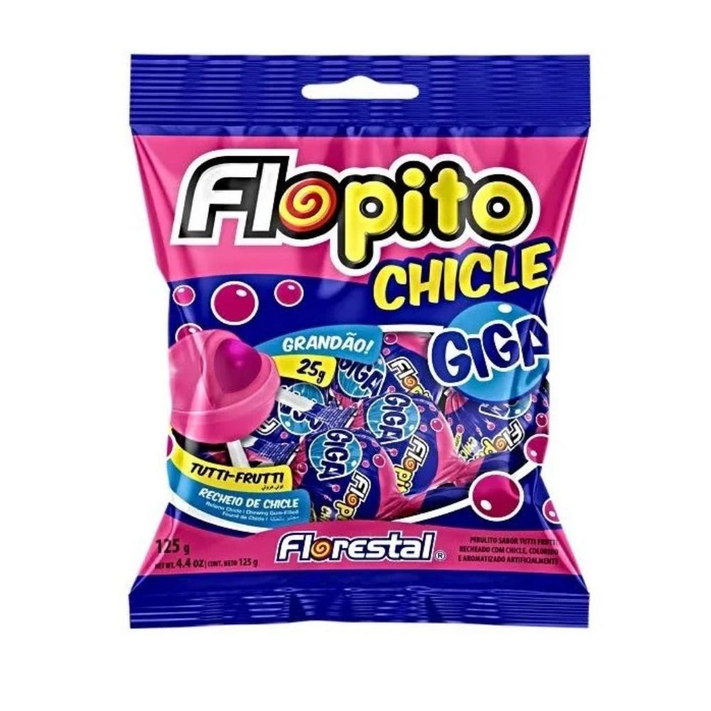 PIRULITO  FLOPITO GIGA MORANGO C/24