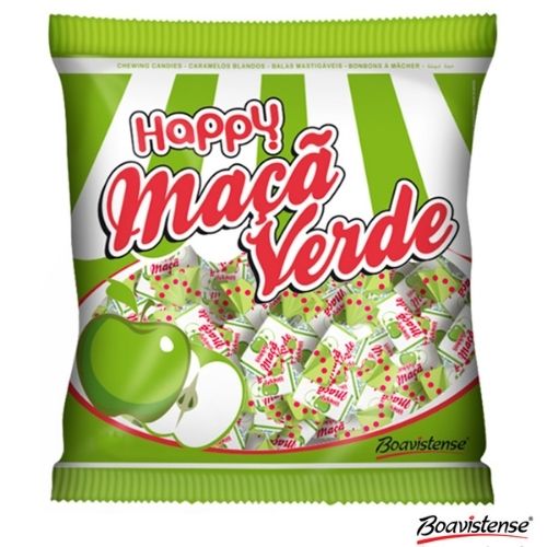BALA HAPPY MAÇA VERDE 600GR