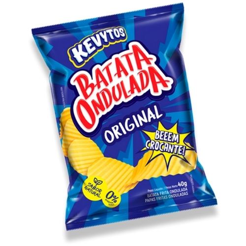 BATATA ONDULADA NATURAL KEVITOS 40GR