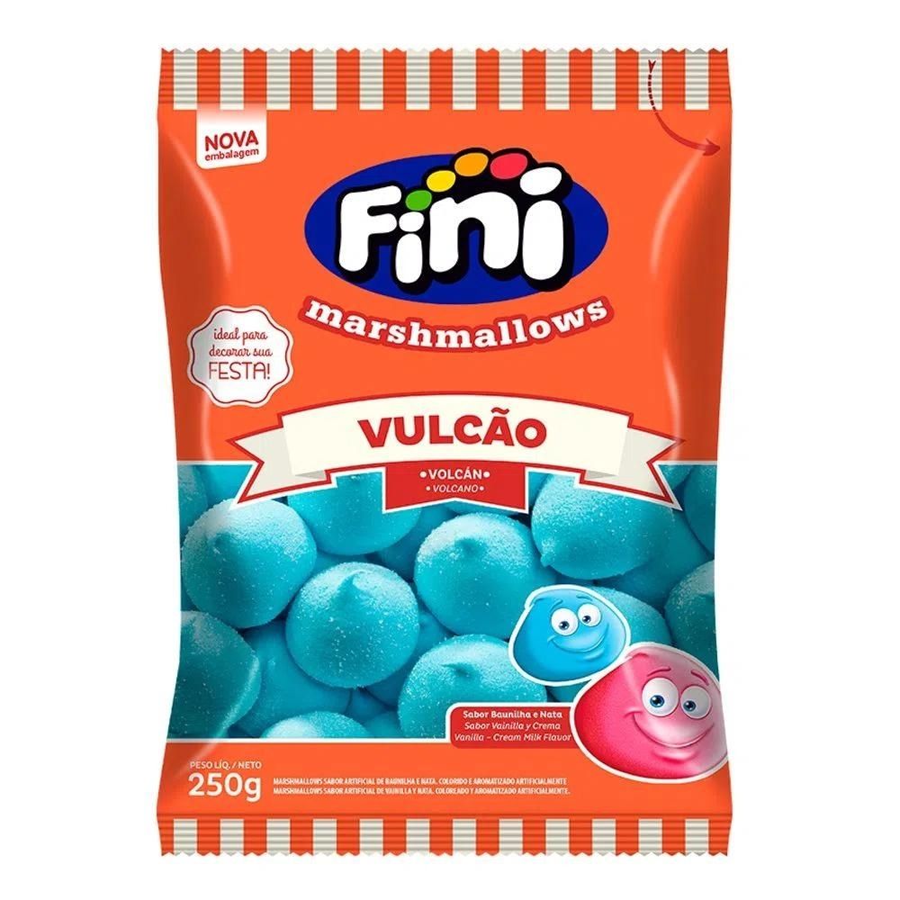 MARSHMALLOW FINI VULCÃO AZUL 250GR