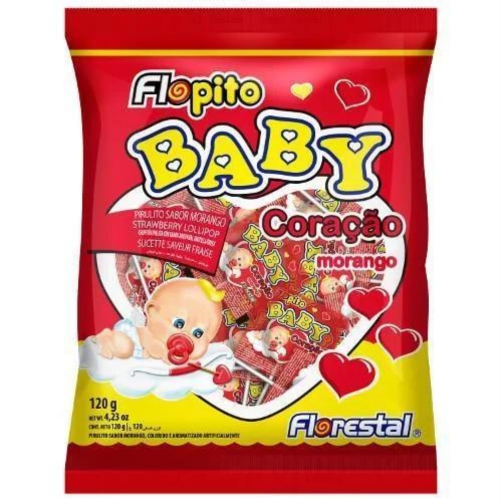 PIRUL BABY CORAÇÃO MORANGO 120GR