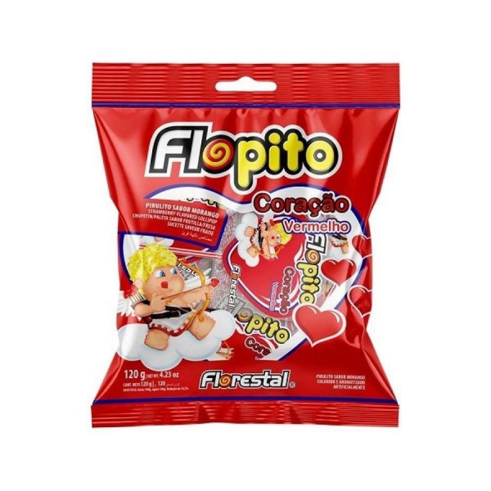PIRULITO CORAÇÃO VERMELHO 120GR