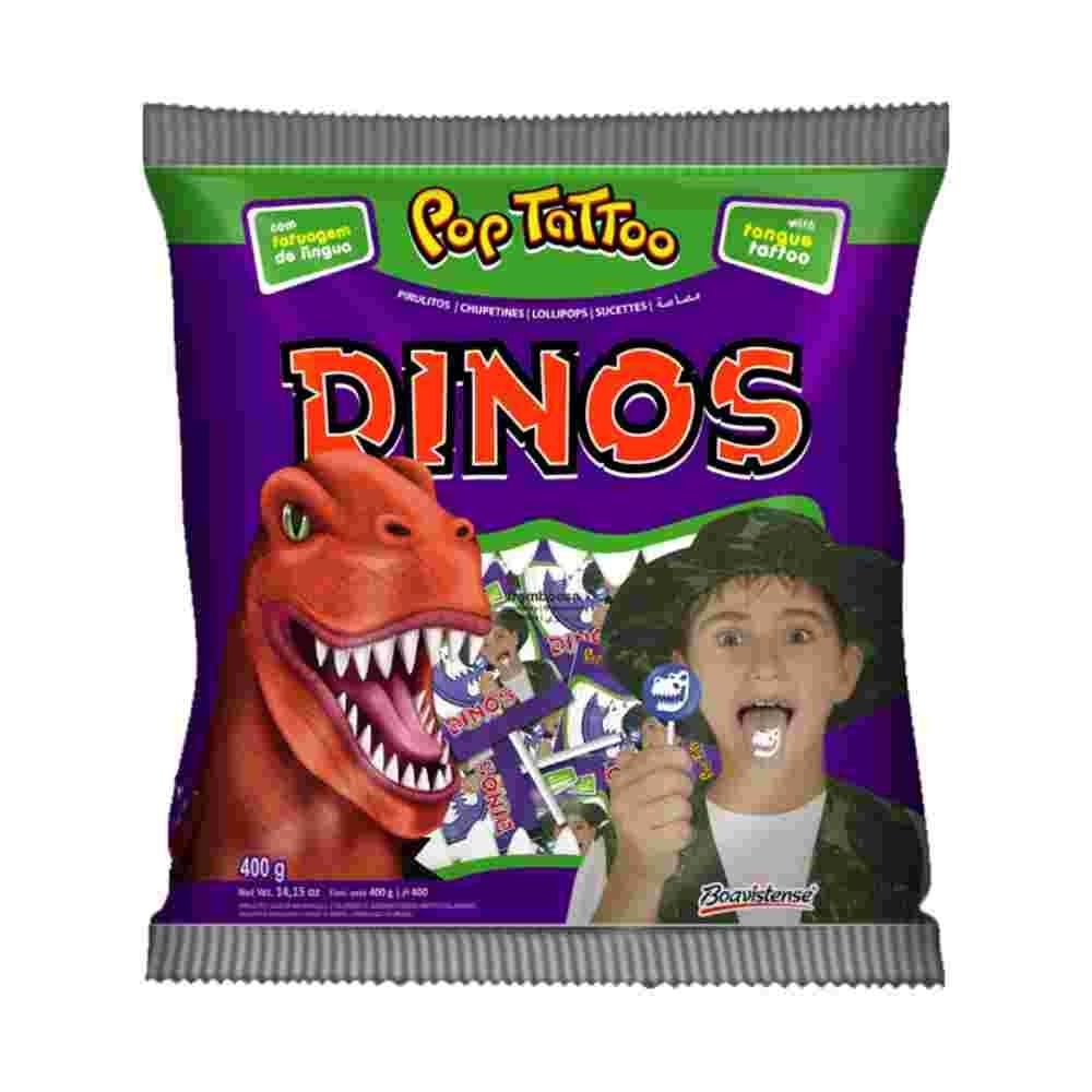 PIRULITO DINOS TATOO 400GR