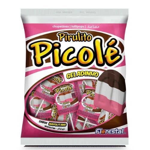 PIRULITO FLORESTAL 600G PICOLE NAPOLITANO C/50