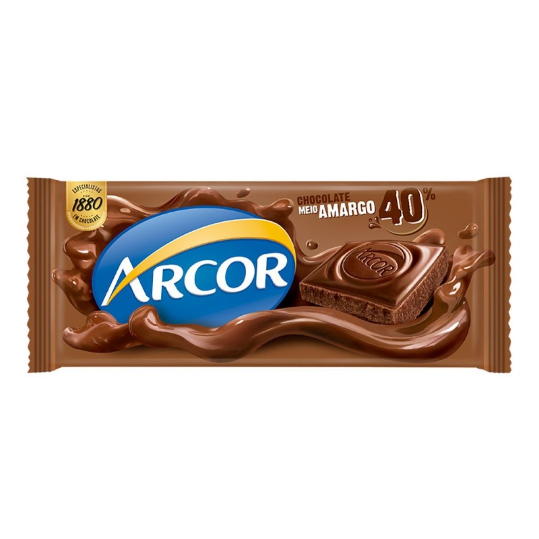 BARRA ARCOR MEIO AMARGO 80GR