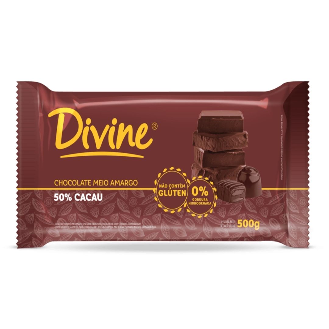 BARRA DIVINE 500GR 50% CACAU